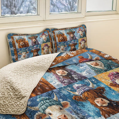 Shineful All Season Quilt 3-Piece Set - Cozy Highland Winter