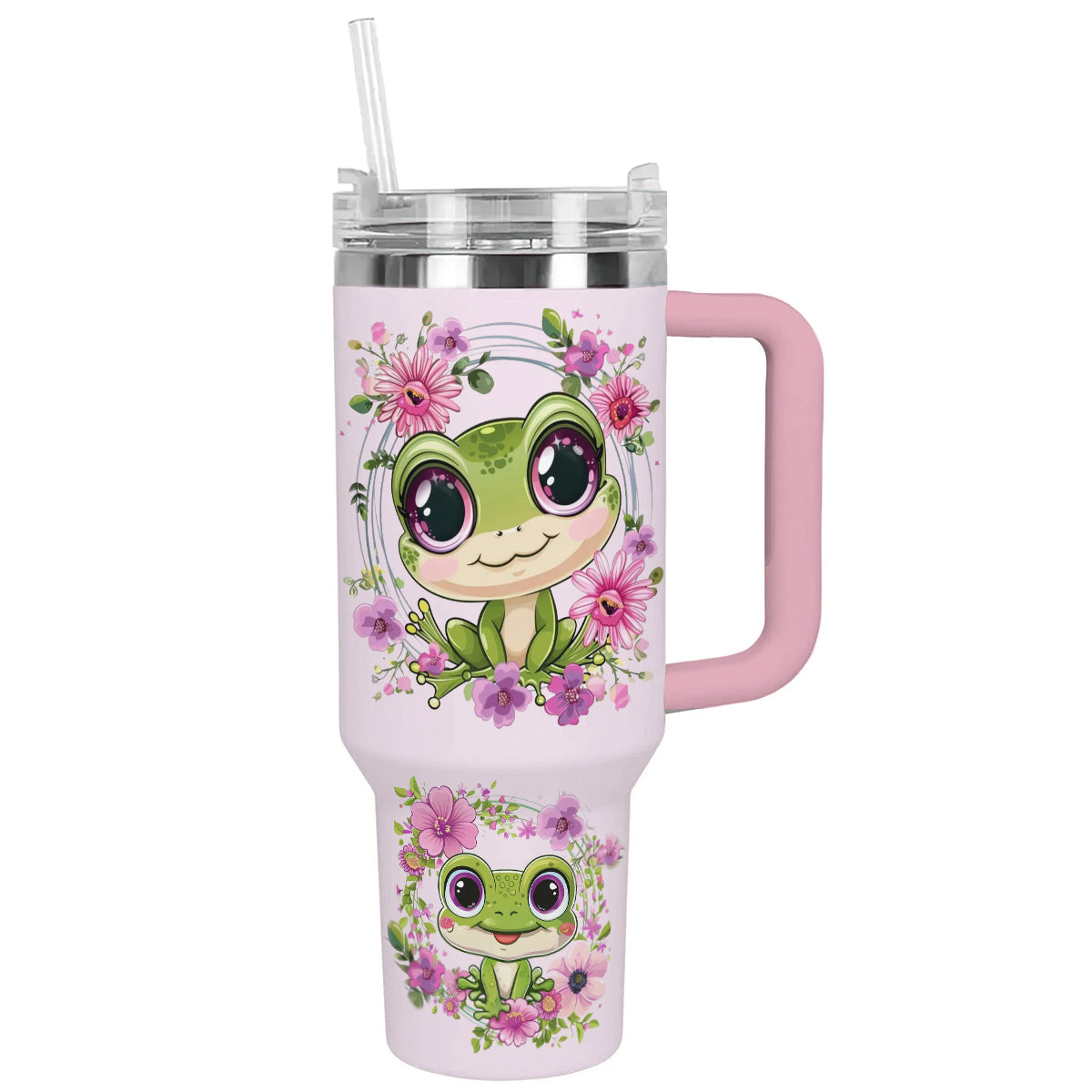 Shineful Tumbler Cute Frog Blossom