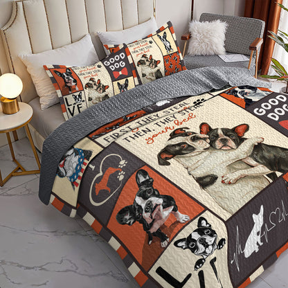 Shineful All Season Quilt 3-Piece Set Heart and Furry Thieves