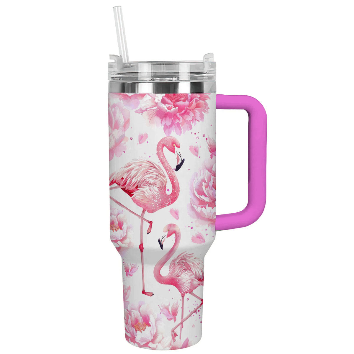 Shineful Tumbler Blossom Peony Flamingo