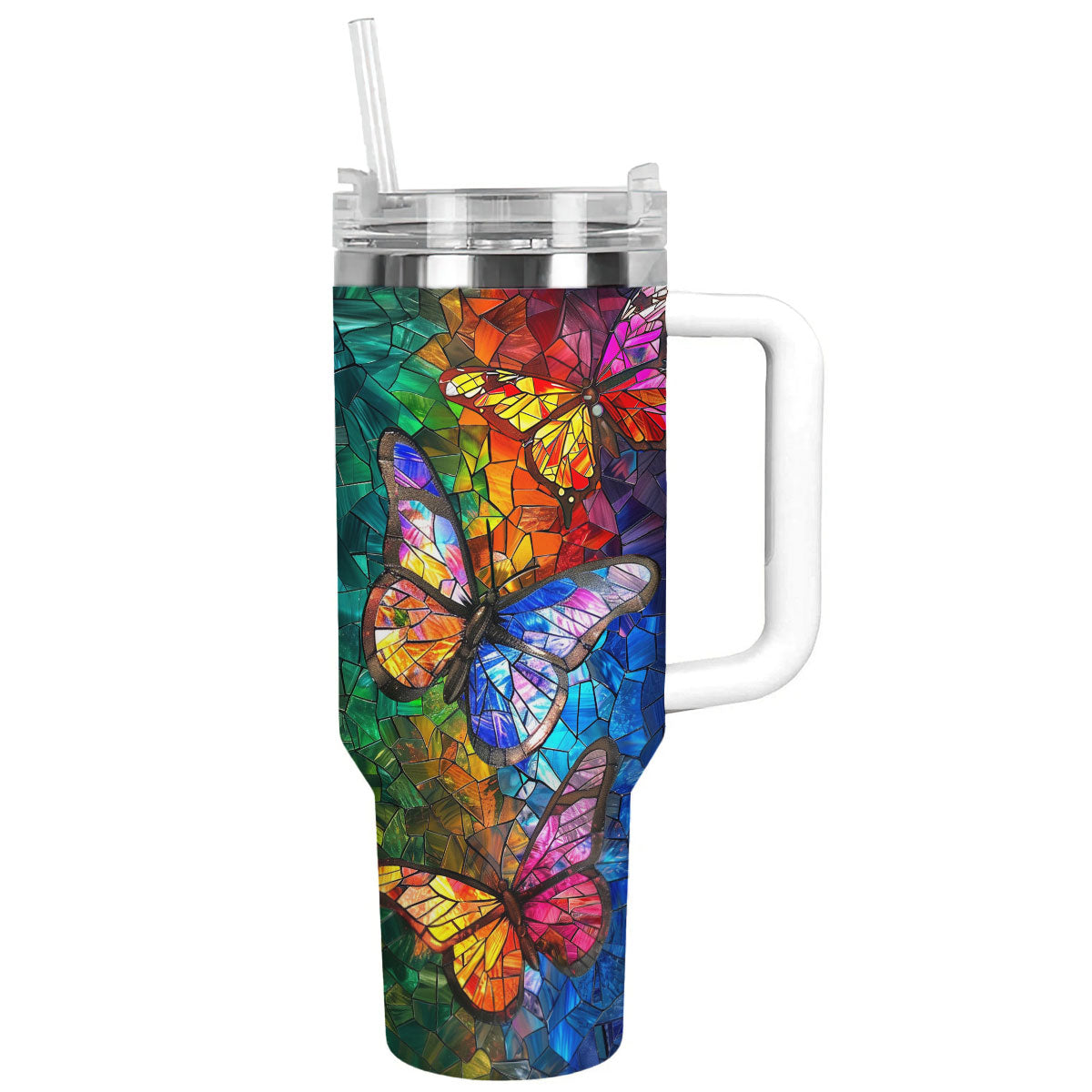 Shineful Tumbler Glass Butterfly