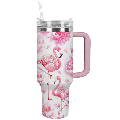 Shiny Tumbler Blossom Pfingstrose Flamingo