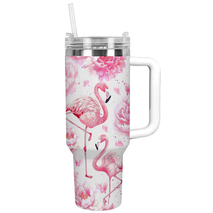 Shineful Tumbler Blossom Peony Flamingo