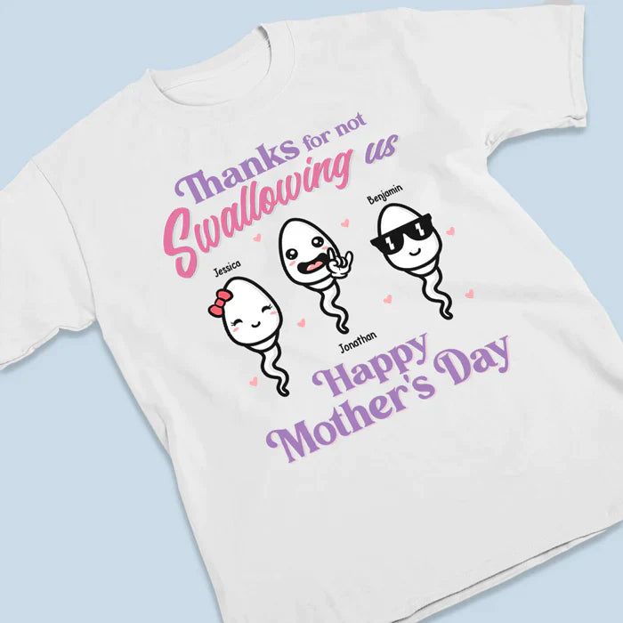 Happy Mother’s Day - Family Personalized Custom Unisex T-Shirt Hoodie Birthday Gift For Mom