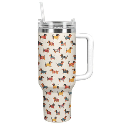 Dachshund 40 Oz Shineful™ Tumbler Cute Nl09 White 40Oz