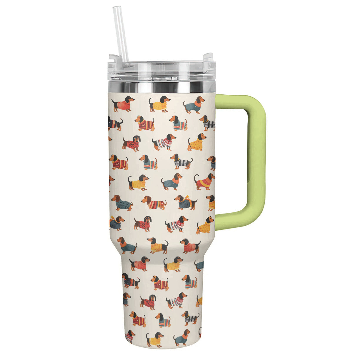 Dachshund 40 Oz Shineful™ Tumbler Cute Nl09 Green 40Oz