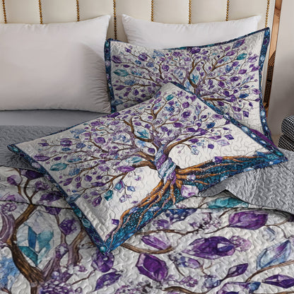 Shineful All Season Quilt 3-Piece Set - Crystal Tree of Life