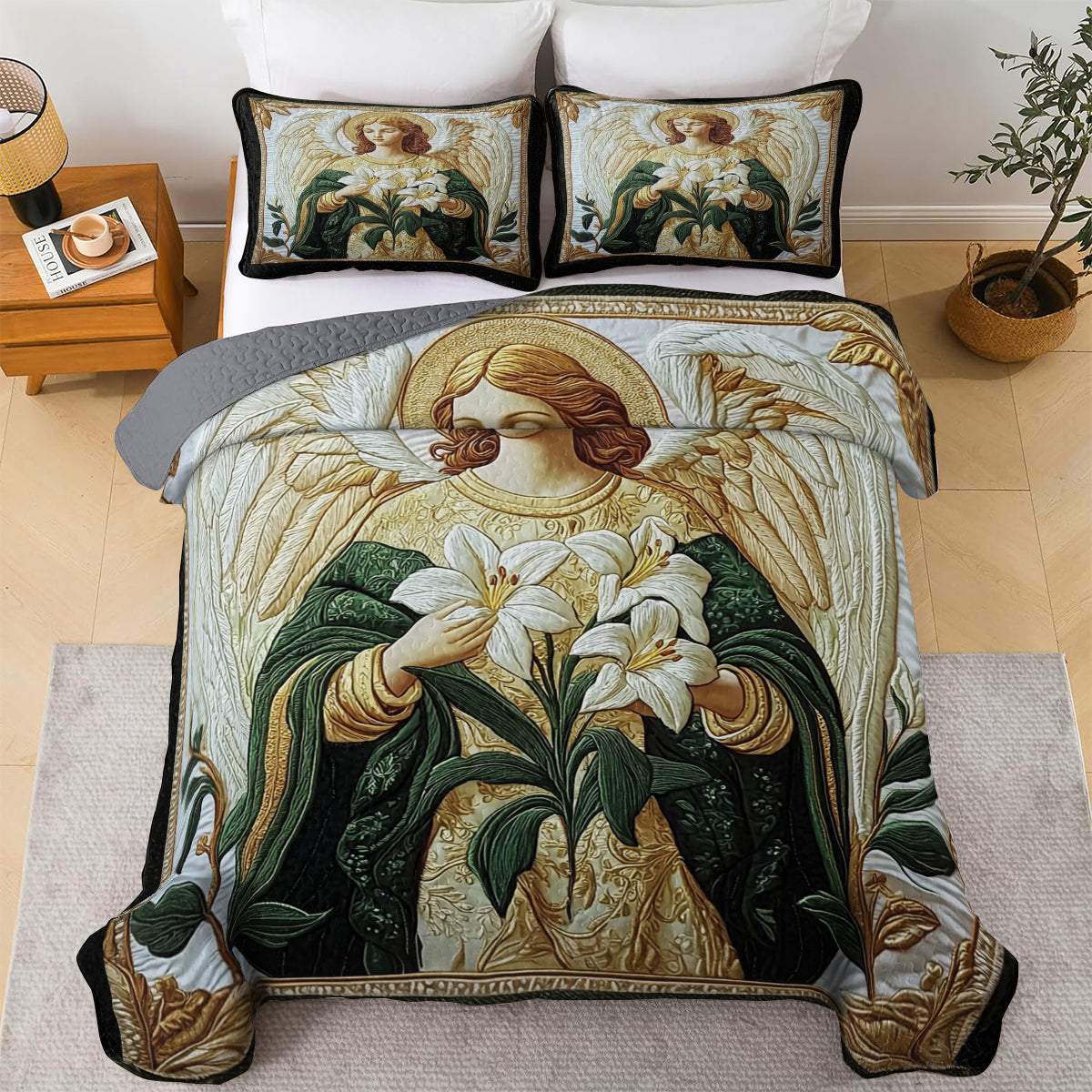 Shineful All Season Quilt 3-Piece Set - Angelic Comfort