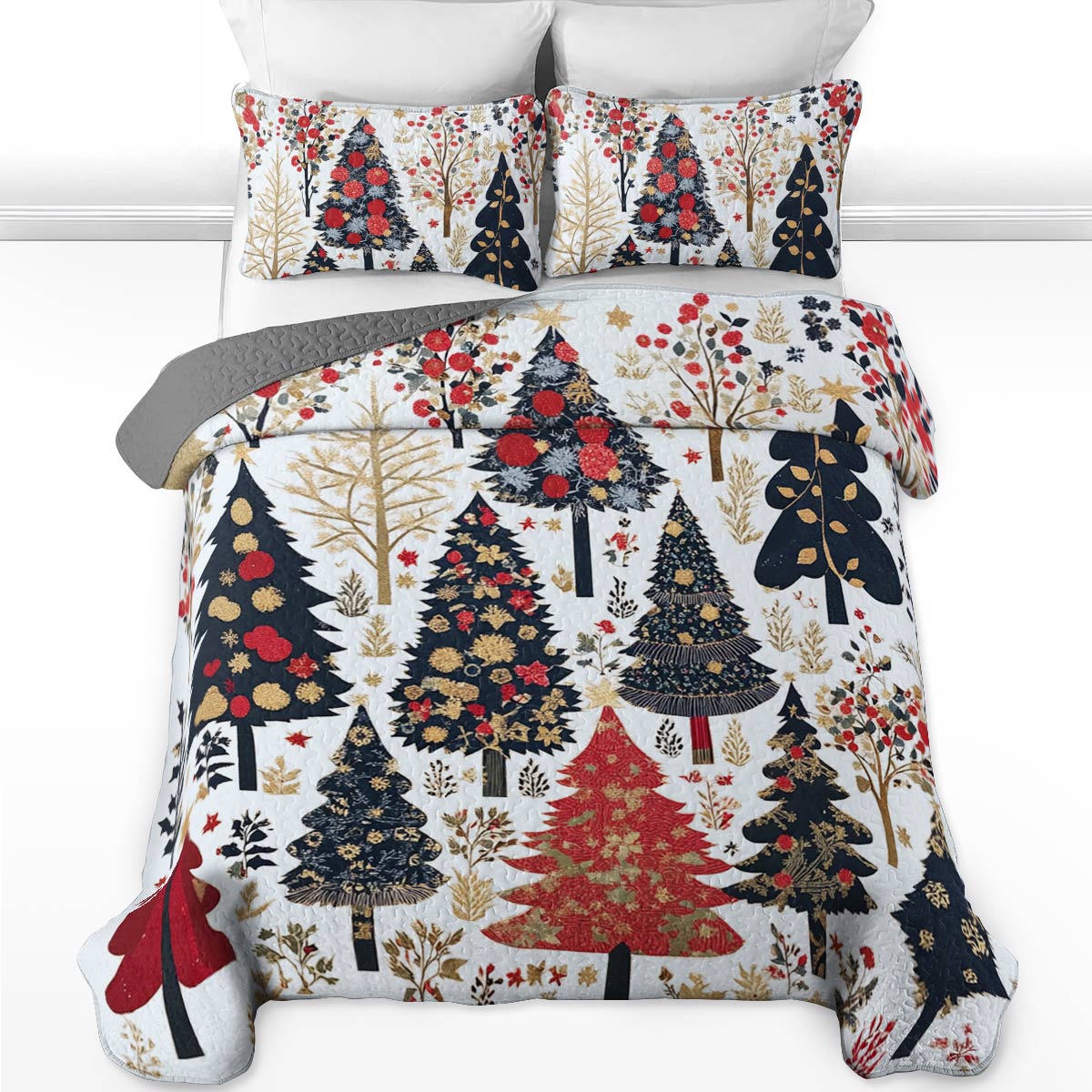 Shineful All Season Quilt 3-Piece Set Mystical Forest