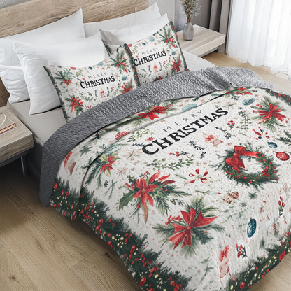 Shineful All Season Quilt 3-Piece Set - Christmas