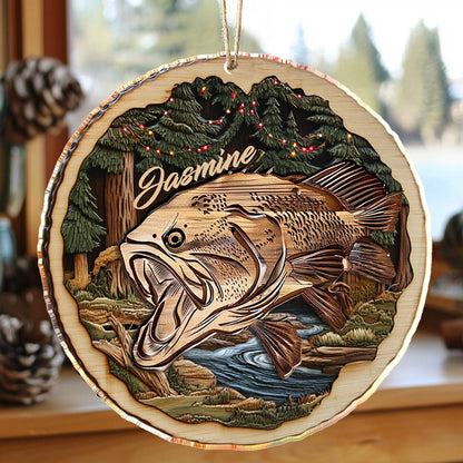 Shineful 2D Acrylic Ornament Personalized Merry Christmas Bass