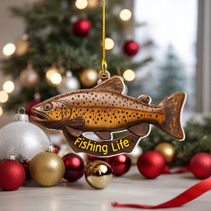 Shineful 2D Acrylic Ornament Fishing Life