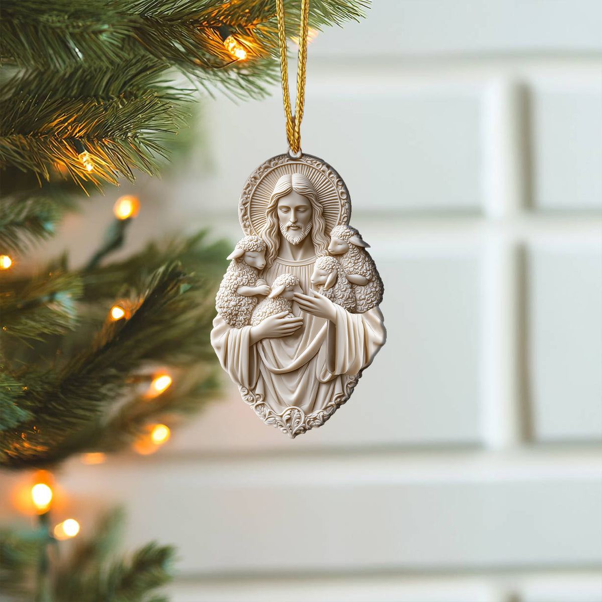 Shineful 2D Acrylic Ornament The Lambs In God's Arm