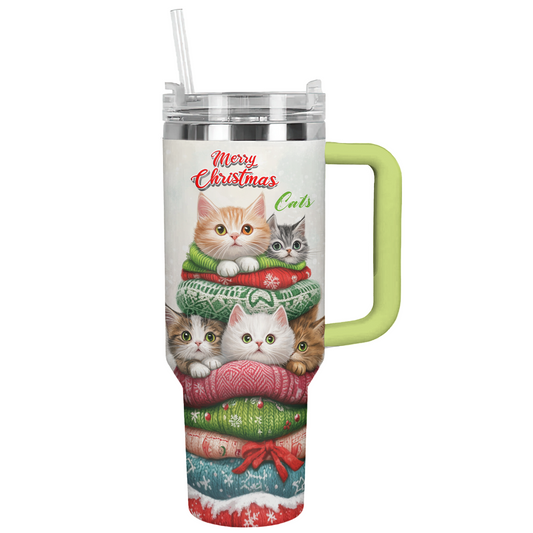 Shineful Tumbler Meowy Christmas