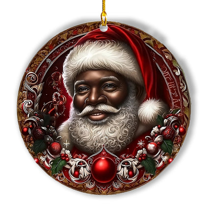 Shineful 2D Acrylic Ornament Joyful Santa