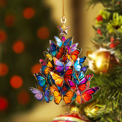 Shineful 2D Acrylic Ornament Butterfly Holiday