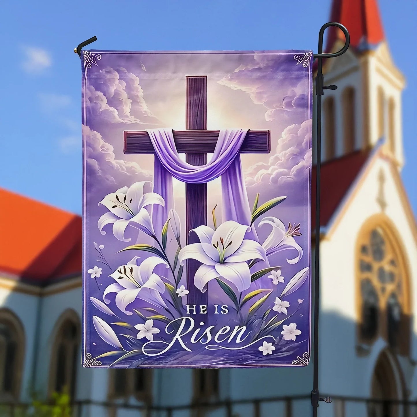 Shineful Garden Flag 12" x 18" Cross of Grace