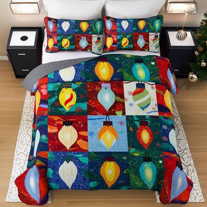 Shineful All Season Quilt 3-Piece Set Merry And Bright