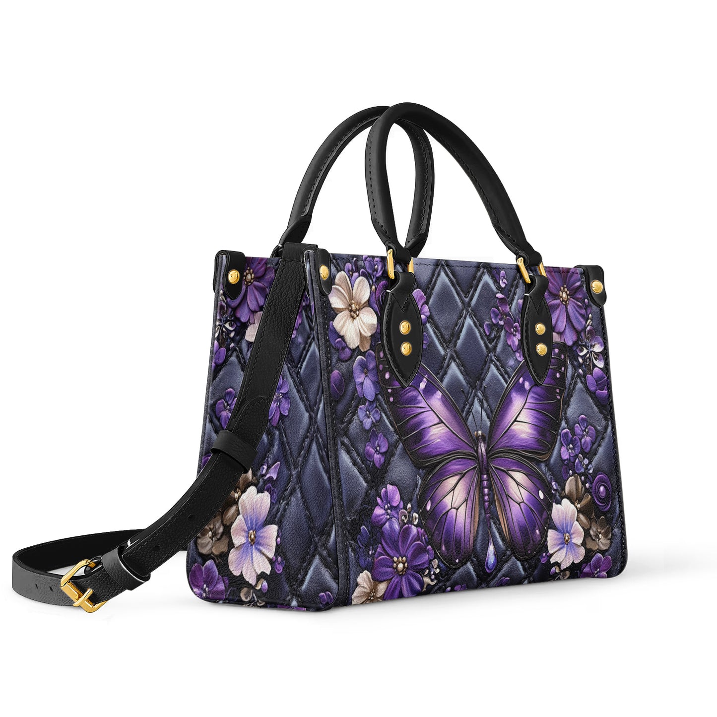 Shineful Leather Bag Lilac Serenity Butterfly