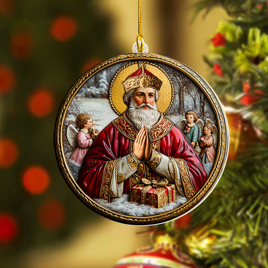 Shineful 2D Acrylic Ornament St. Nicholas Blessings