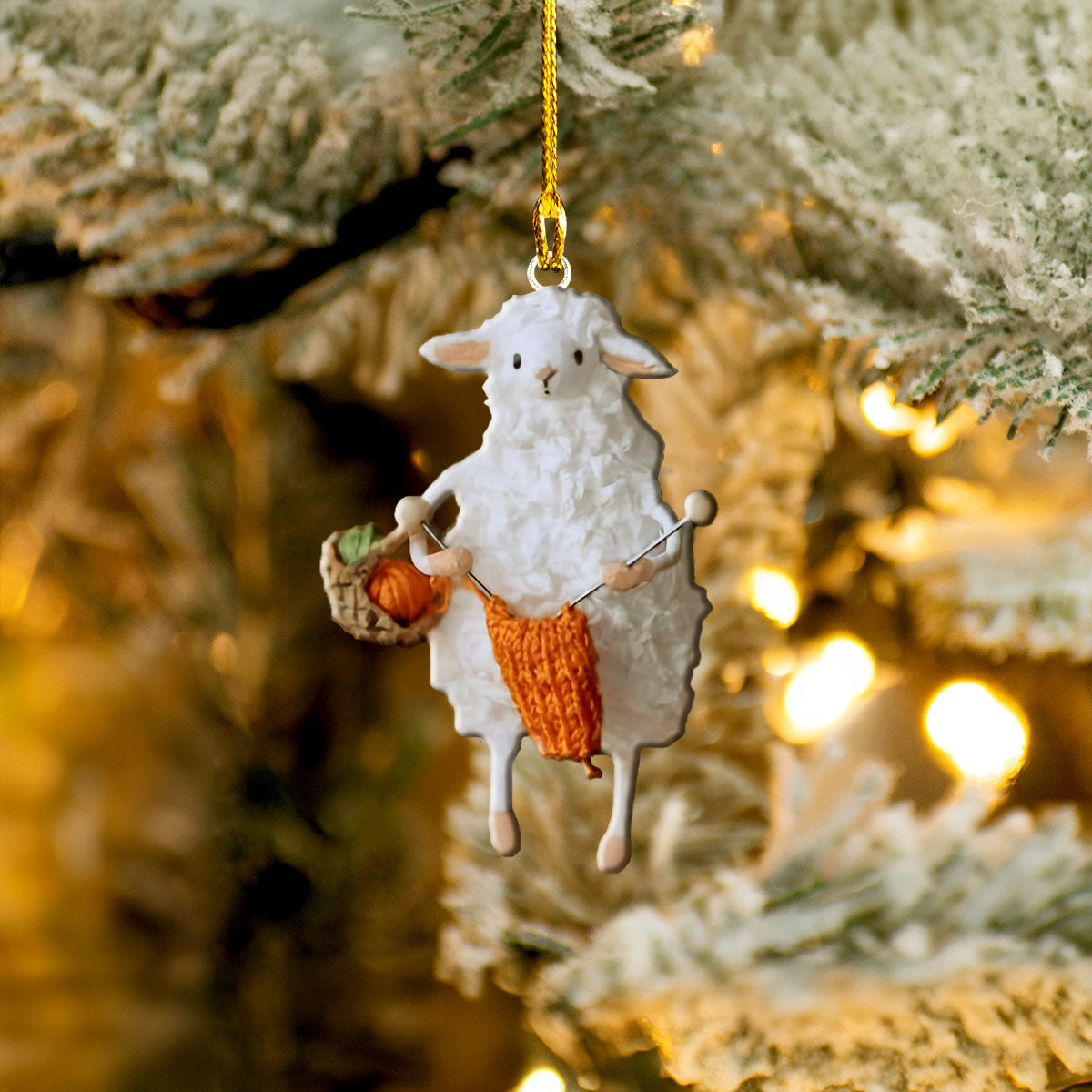 Shineful Acrylic Ornament Knitting Sheep