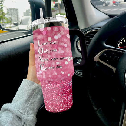 Valentine Oz Reading Shineful™ Tumbler Sparkling Love Nl09 40 Oz / Black