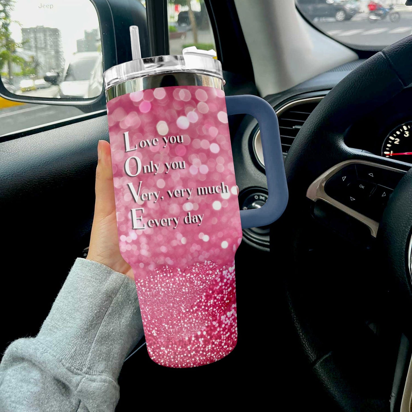 Valentine Oz Reading Shineful™ Tumbler Sparkling Love Nl09 40 Oz / Navy