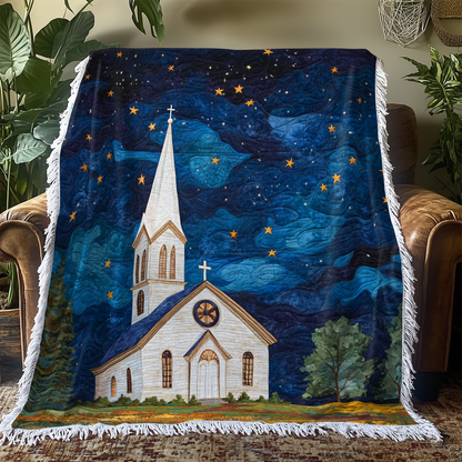 Shineful Woven Tapestry Throw Blanket God Starlight Sanctuary