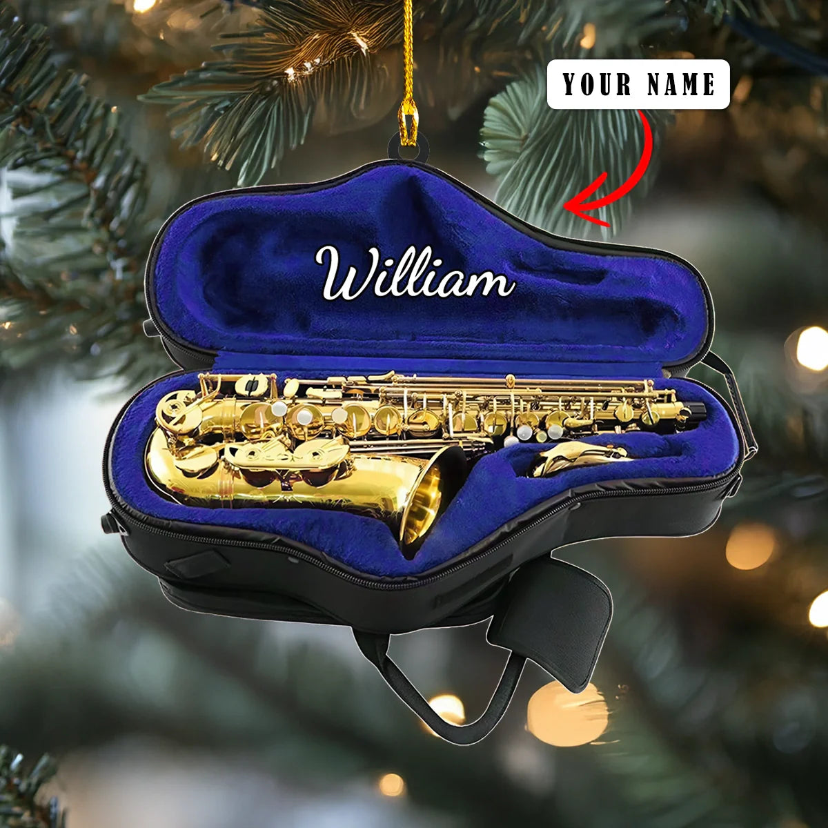 Shineful 2D Acrylic Ornament Personalized Saxophone Collection