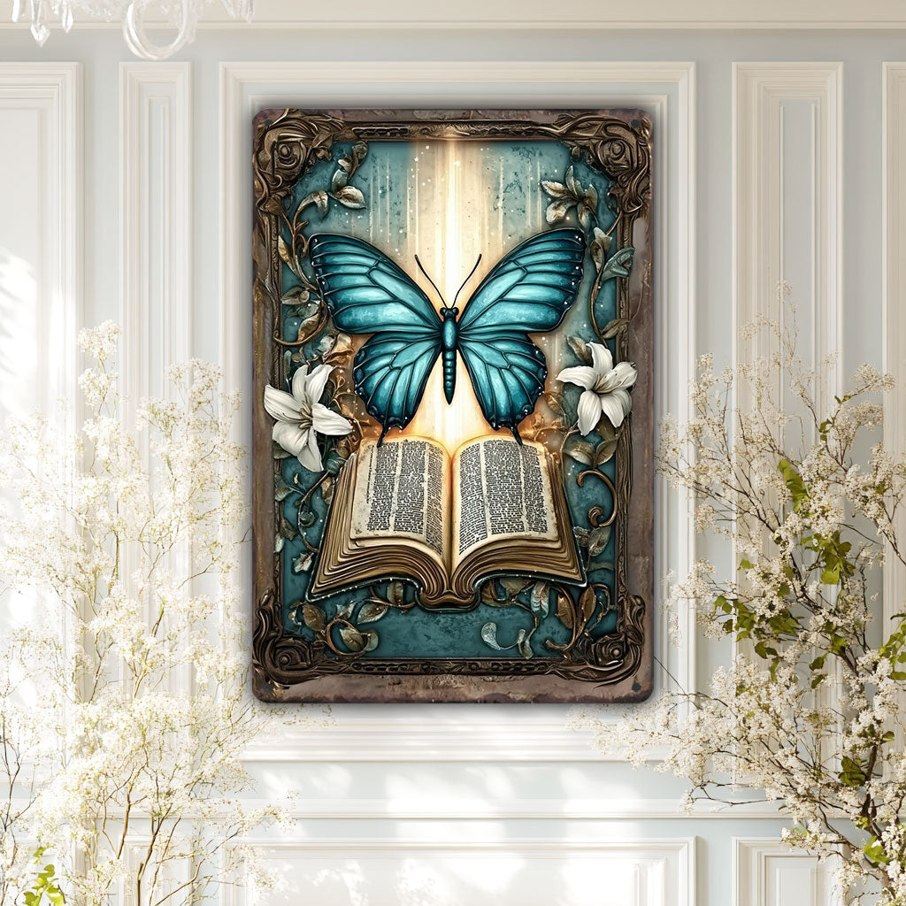 Shineful 2D Metal Sign Wings of Faith