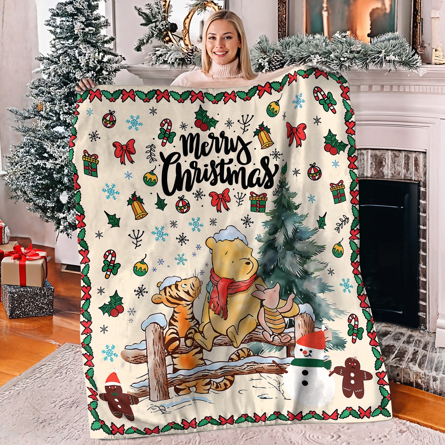 Shineful Fleece Blanket Winnie And Friends