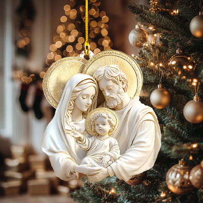 Shineful 2D Acrylic Ornament Blessed Holy Family