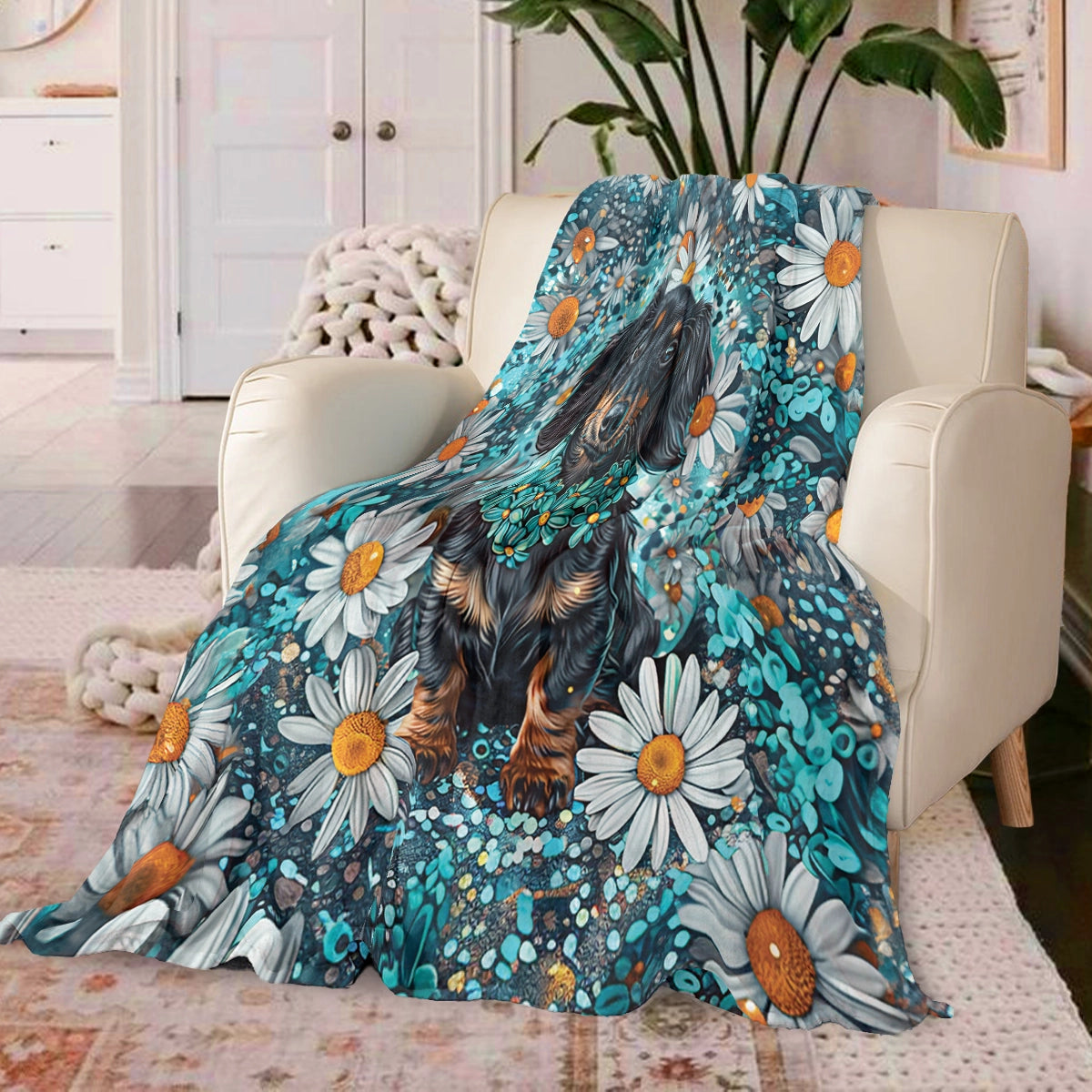 Shineful Fleece Blanket Dachshund Daisy