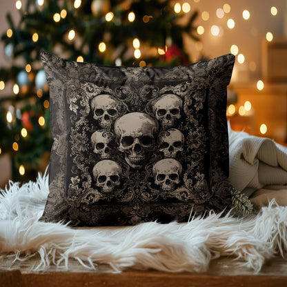 Shineful 2D Print Cushion Cover, Pillowcase, Pillows Covers - Gothic Skull Majesty