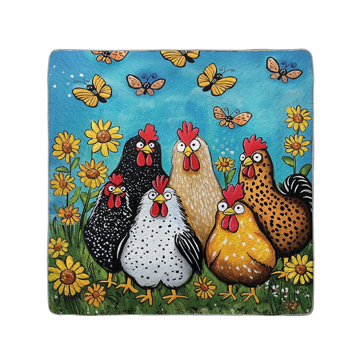 Shineful All Season Quilt 3-Piece Set Funny Feathered Friends