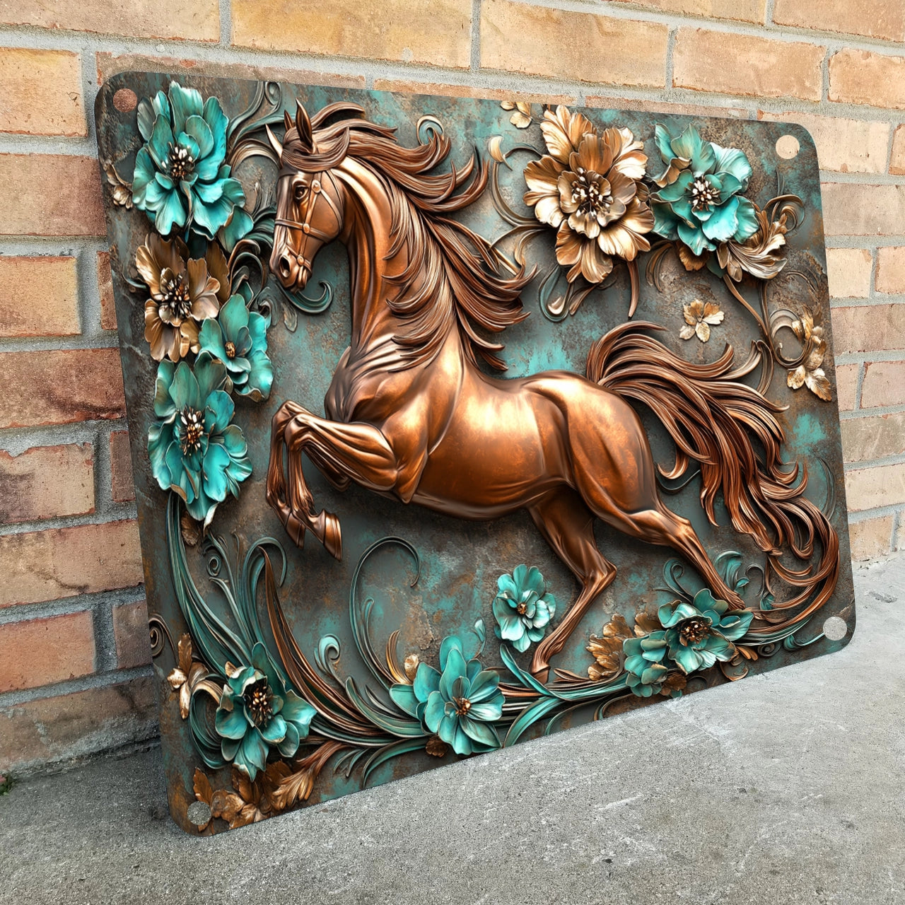 Shineful 2D Metal Sign Horse Equine Elegance