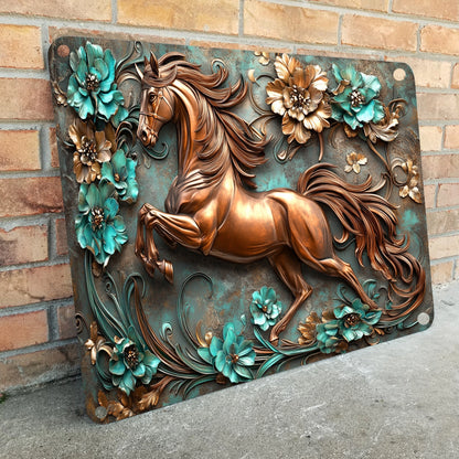 Shineful 2D Metal Sign Horse Equine Elegance