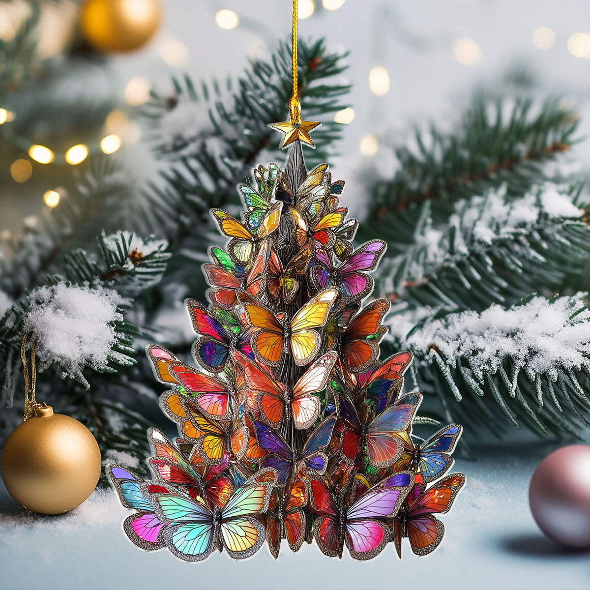 Shineful Acrylic Ornament Flutter Of Joy