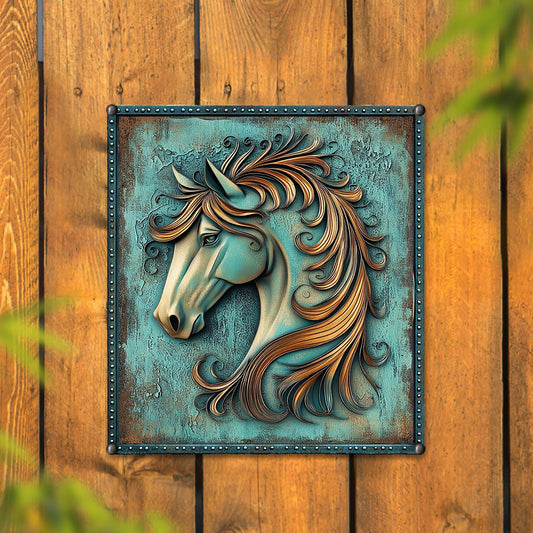 Shineful 2D Metal Sign Horse Majestic Mane