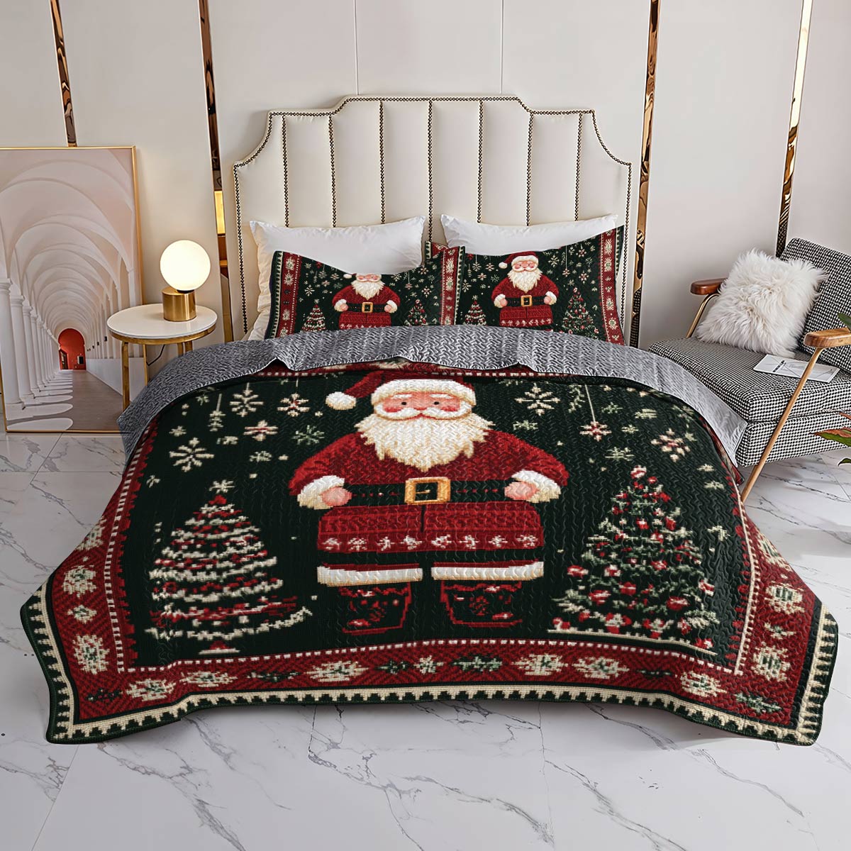 Shineful All Season Quilt 3-Piece Set Cozy Christmas