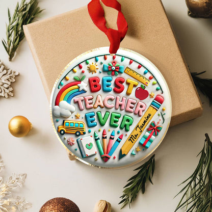 Shineful Acrylic Ornament Personalized Happy Christmas Teacher