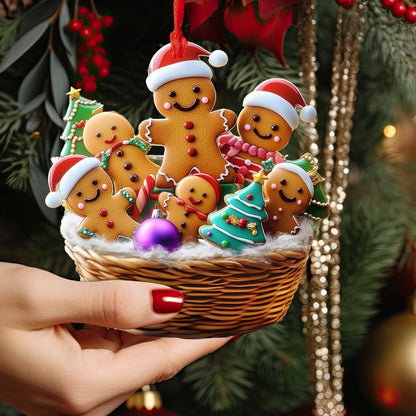 Shineful Acrylic Ornament Baking Cheer Basket