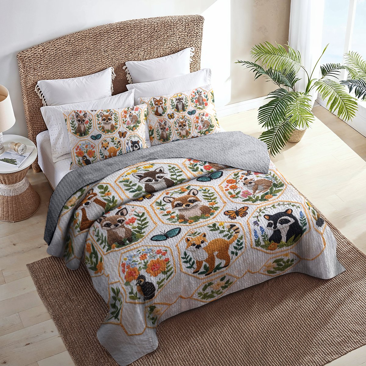 Shineful All Season Quilt 3-Piece Set Woodland Wonders