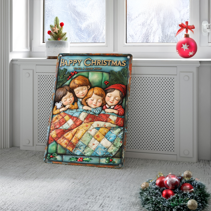 Shineful 2D Metal Sign Cozy Christmas Childhood