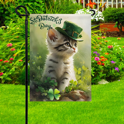 Shineful Garden Flag 12" x 18" Irish Cat Magic