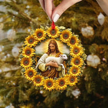 Shineful 2D Acrylic Ornament Sunflower Faith