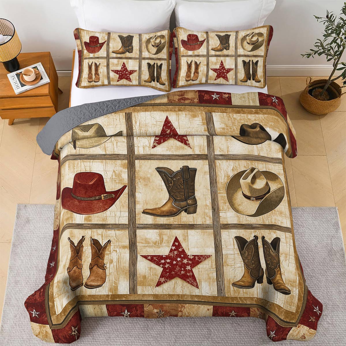 Shineful All Season Quilt 3-Piece Set - Cowboy's Gear