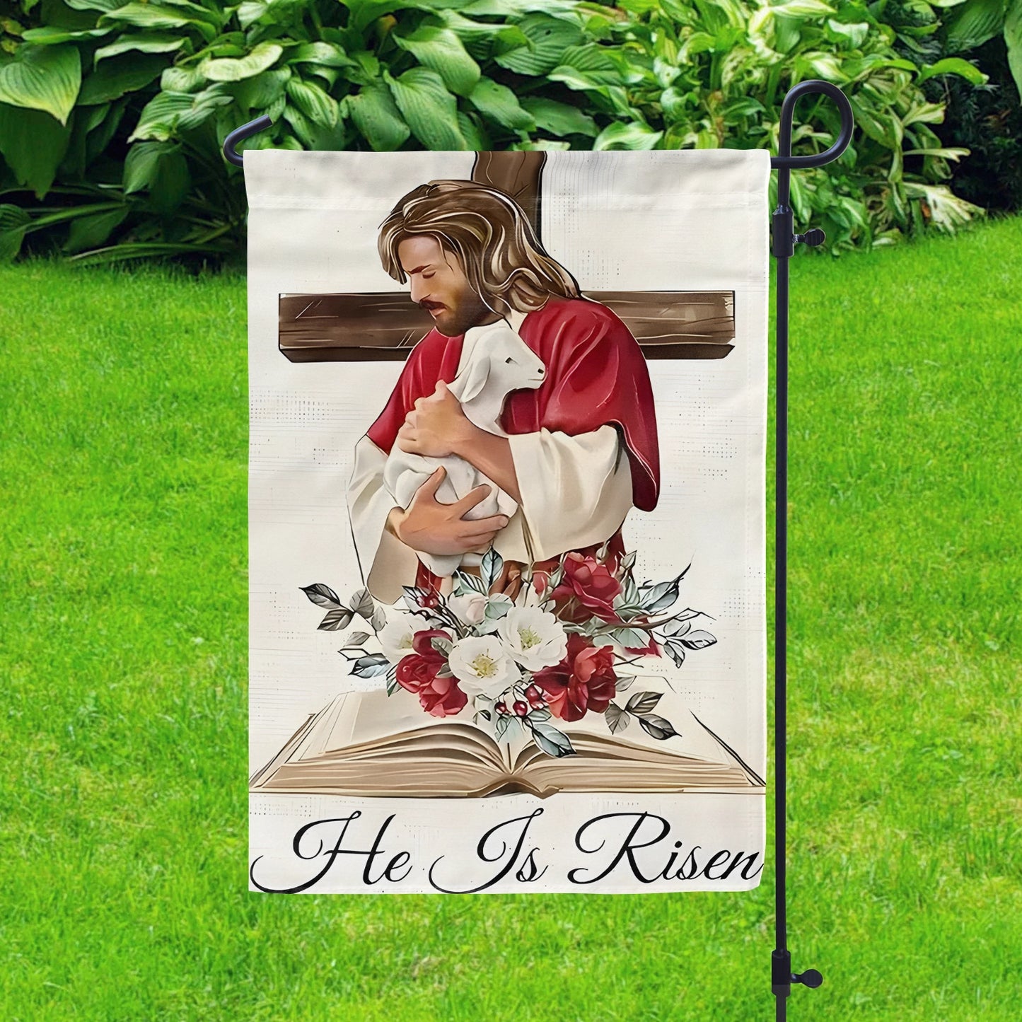 Shineful Garden Flag 12" x 18" Blessings of the Cross