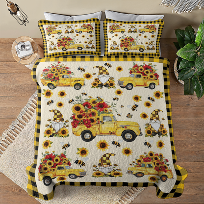 Shineful All Season Quilt 3-Piece Set Bee Kisses