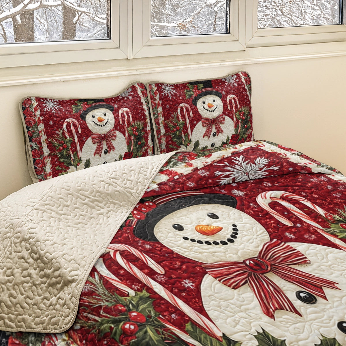 Shineful All Season Quilt 3-teiliges Set Frosty's Frolic